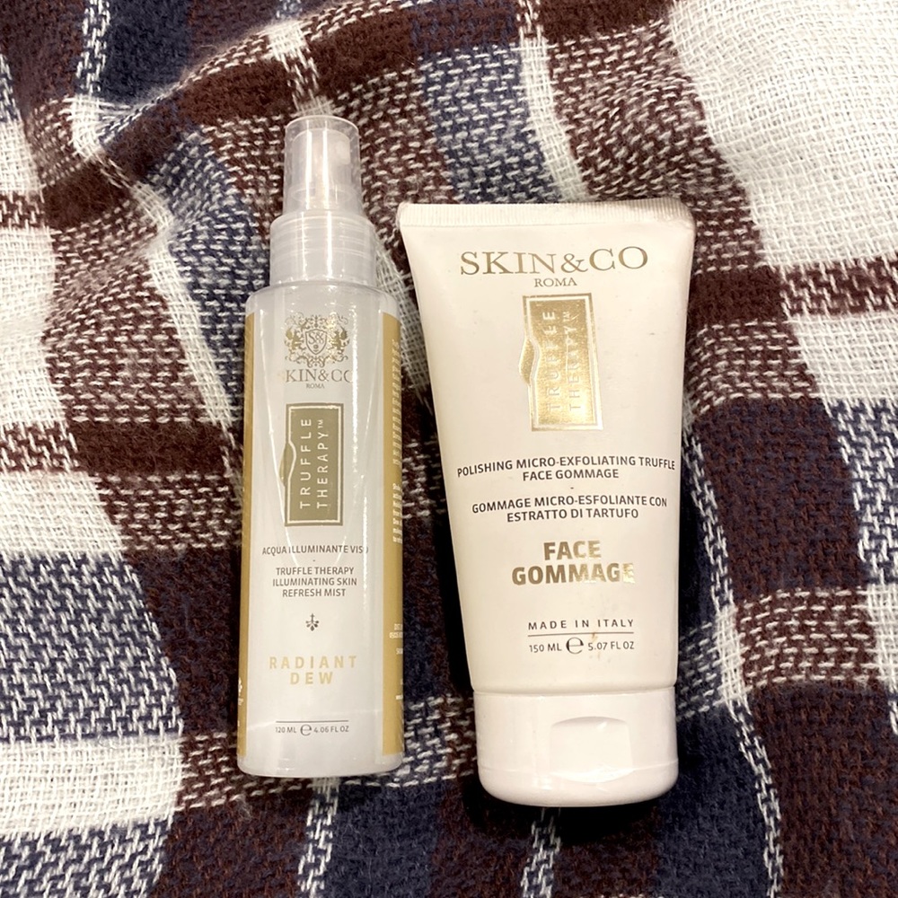 Skin & Co truffle therapy face gommage and radiant dew duo. Brand new